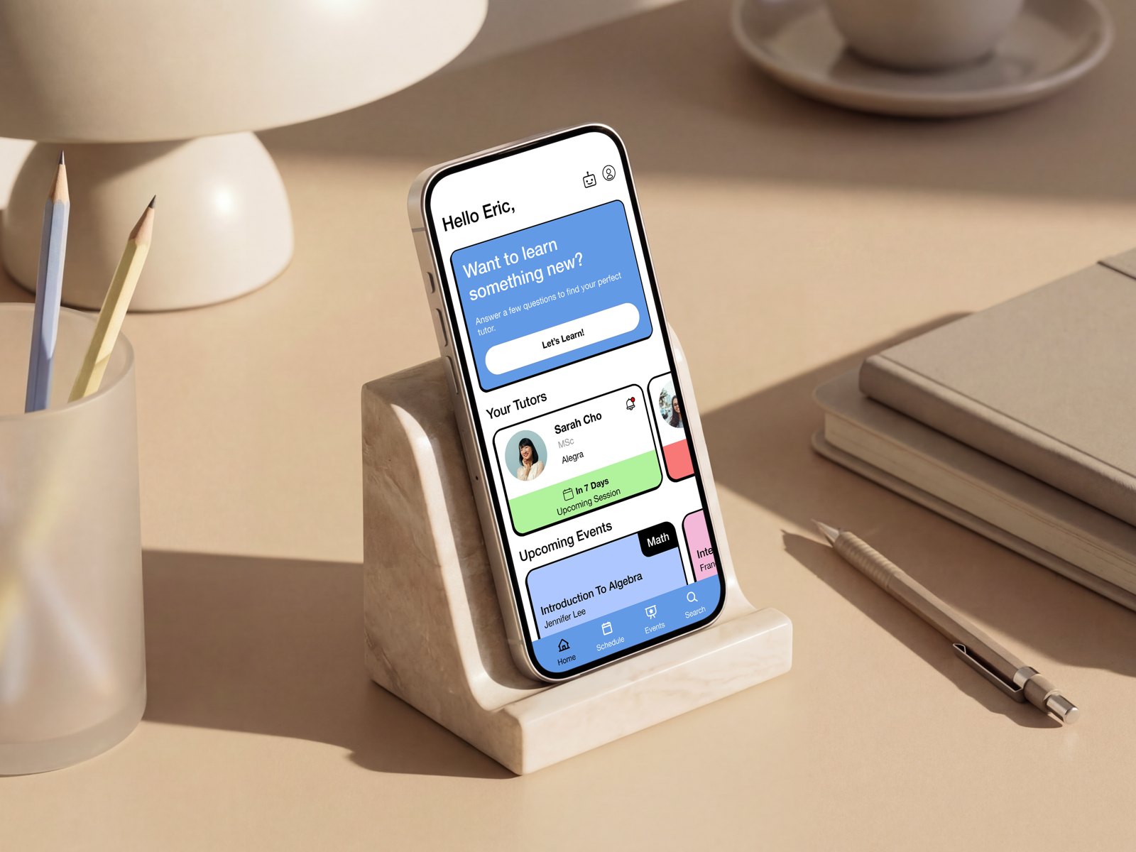 C.O.T app on a phone
